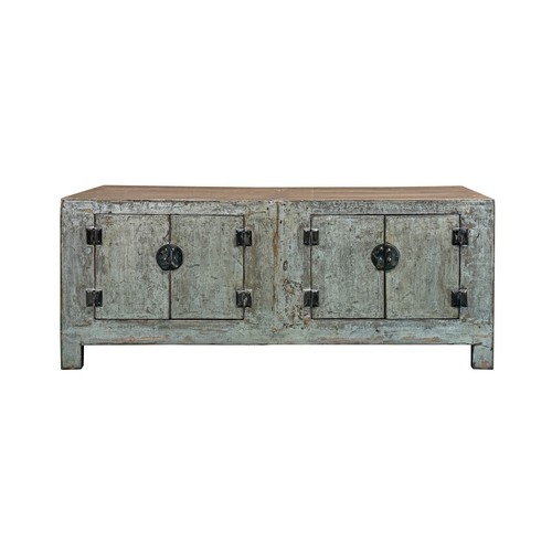 Distressed light teal - teal, low
